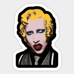 Marilyn Manson Art Sticker